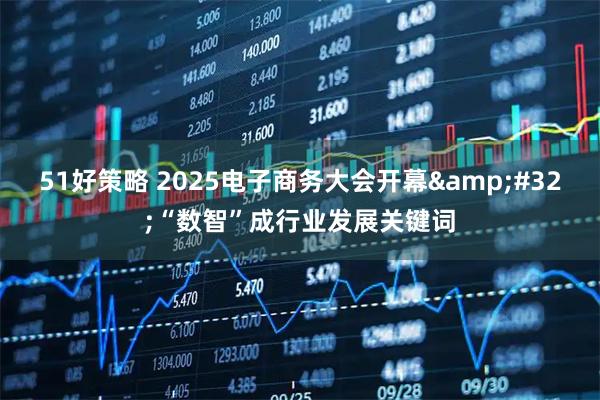 51好策略 2025电子商务大会开幕&#32;“数智”成行业发展关键词