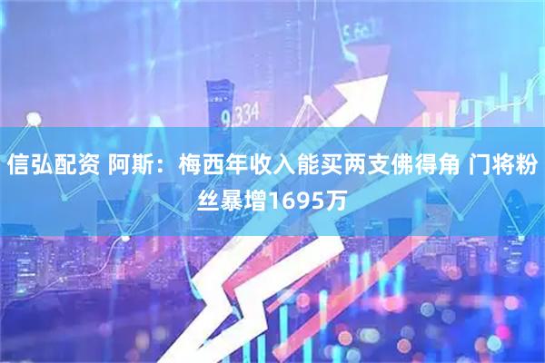 信弘配资 阿斯：梅西年收入能买两支佛得角 门将粉丝暴增1695万